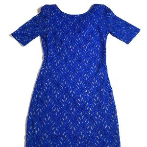 🤎3/$25 Backless silver and blue mini dress